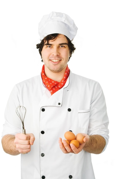 Uśmiechnięty kucharz